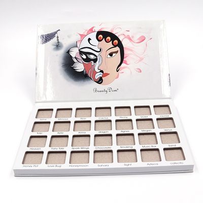 品質  Wholesale 28 Colors Private Label Waterproof Eyeshadow Palette Cardboard Empty Makeup Eyeshadow Palette Packaging Case 工場